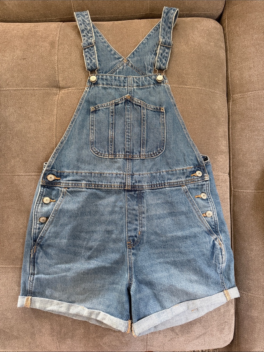 Old Navy Blue Denim Short Overalls